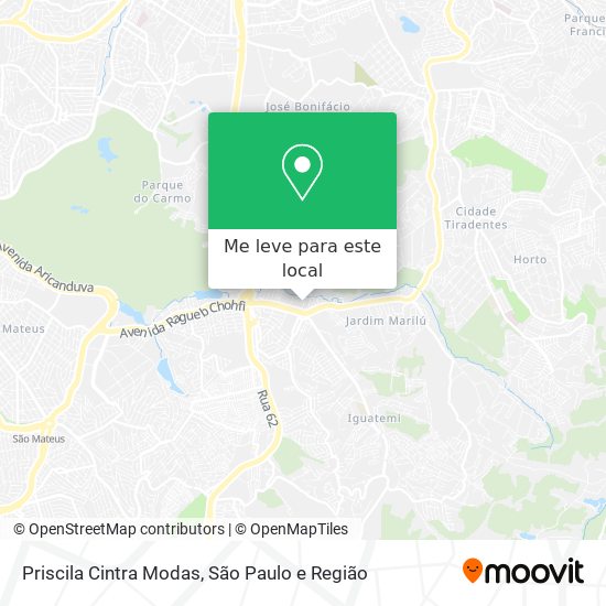 Priscila Cintra Modas mapa