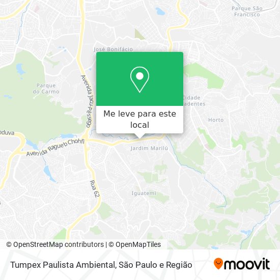 Tumpex Paulista Ambiental mapa