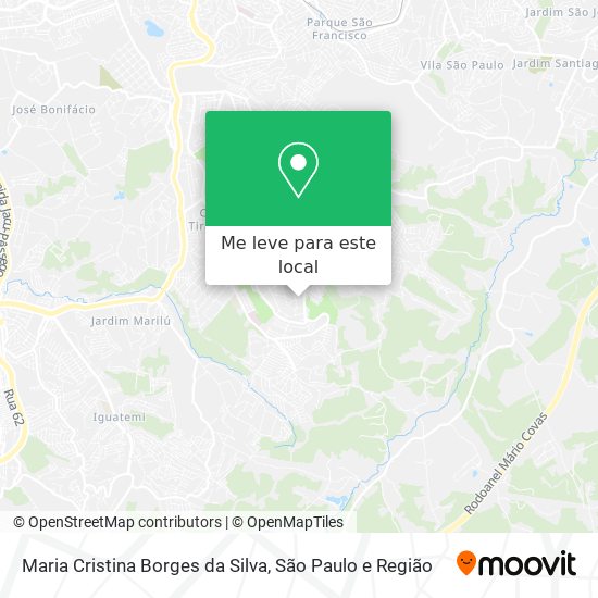 Maria Cristina Borges da Silva mapa