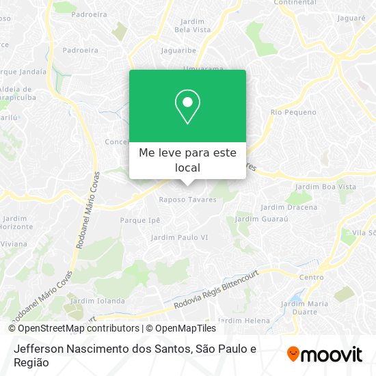 Jefferson Nascimento dos Santos mapa