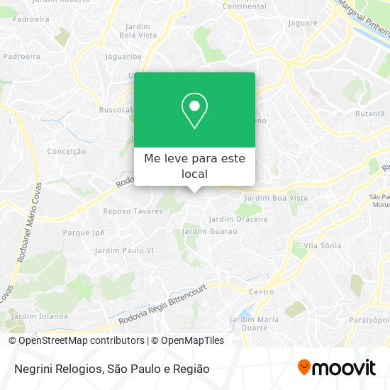 Negrini Relogios mapa