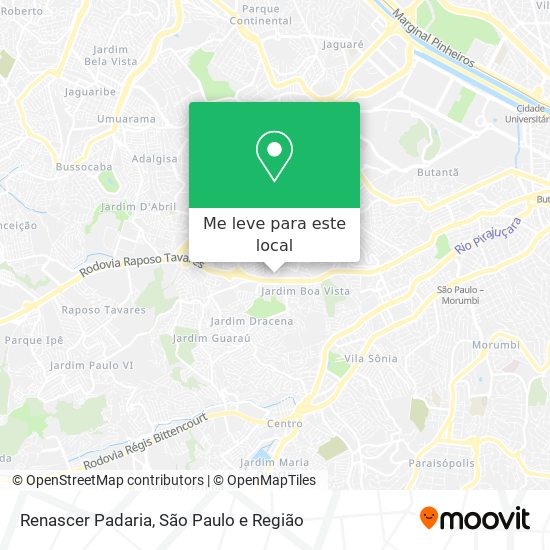Renascer Padaria mapa
