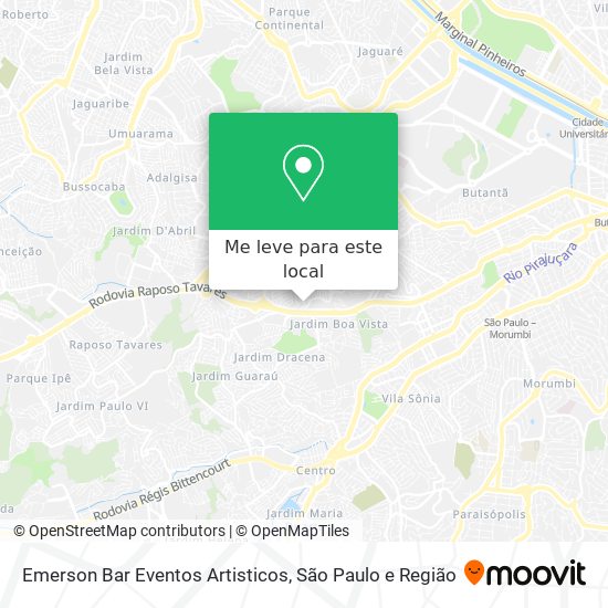 Emerson Bar Eventos Artisticos mapa