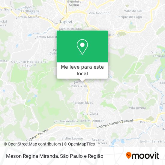 Meson Regina Miranda mapa