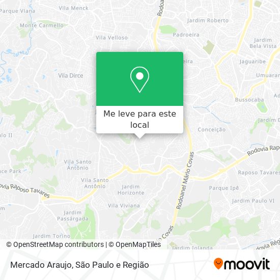 Mercado Araujo mapa