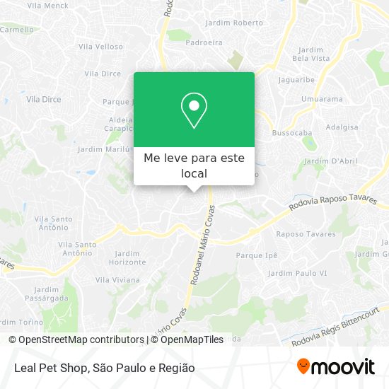 Leal Pet Shop mapa