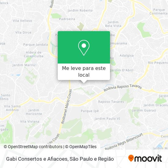 Gabi Consertos e Afiacoes mapa