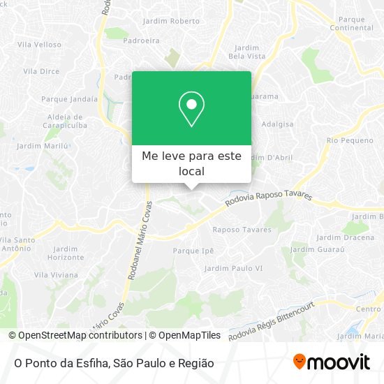 O Ponto da Esfiha mapa