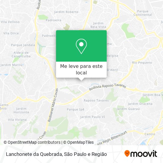 Lanchonete da Quebrada mapa