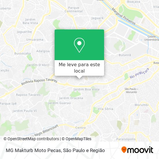 MG Makturb Moto Pecas mapa