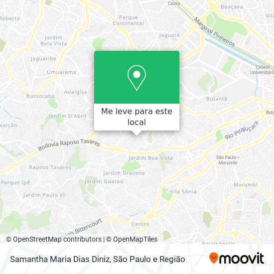 Samantha Maria Dias Diniz mapa