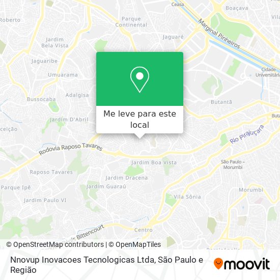 Nnovup Inovacoes Tecnologicas Ltda mapa