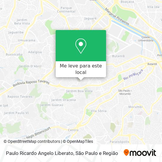 Paulo Ricardo Angelo Liberato mapa