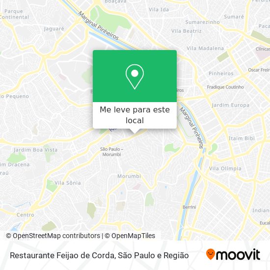 Restaurante Feijao de Corda mapa