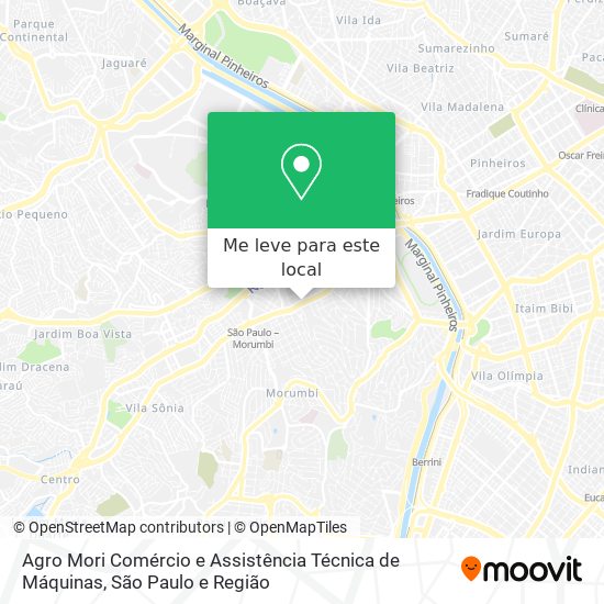 Agro Mori Comércio e Assistência Técnica de Máquinas mapa