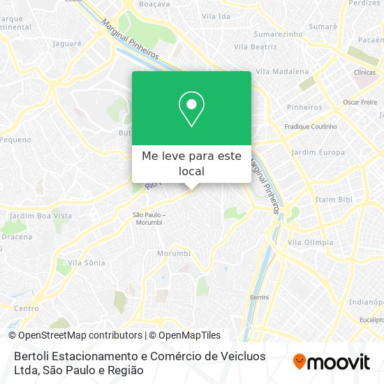 Bertoli Estacionamento e Comércio de Veicluos Ltda mapa