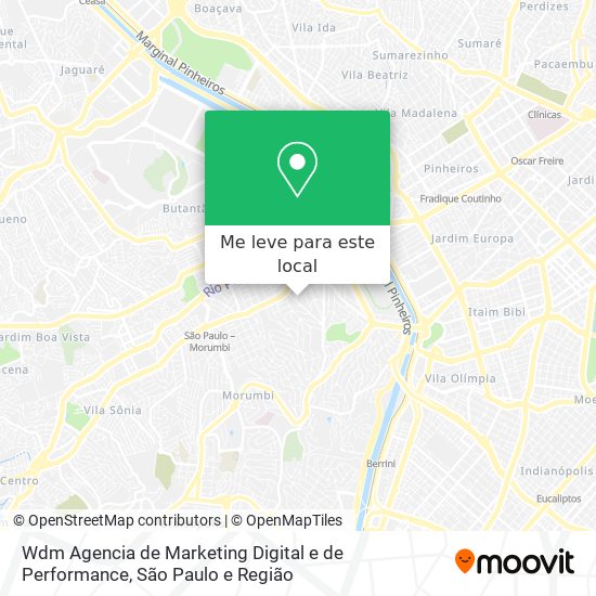 Wdm Agencia de Marketing Digital e de Performance mapa