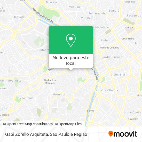 Gabi Zorello Arquiteta mapa