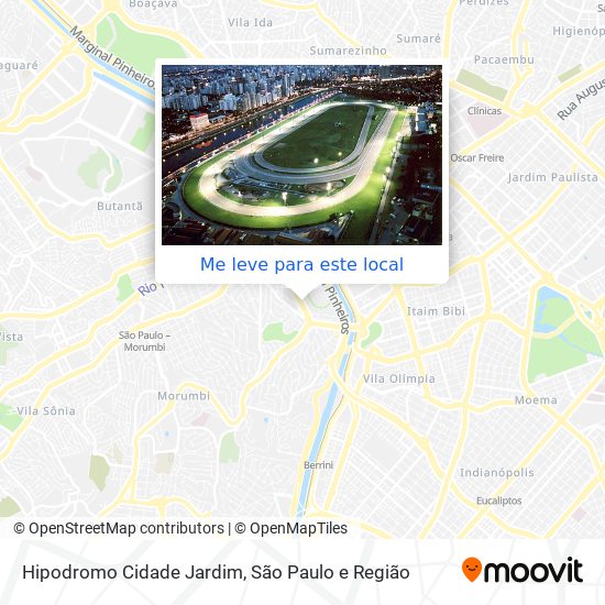 Hipodromo Cidade Jardim mapa