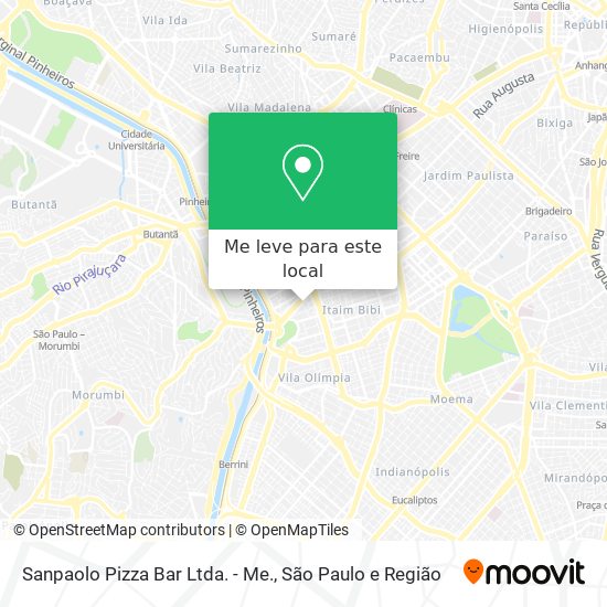 Sanpaolo Pizza Bar Ltda. - Me. mapa
