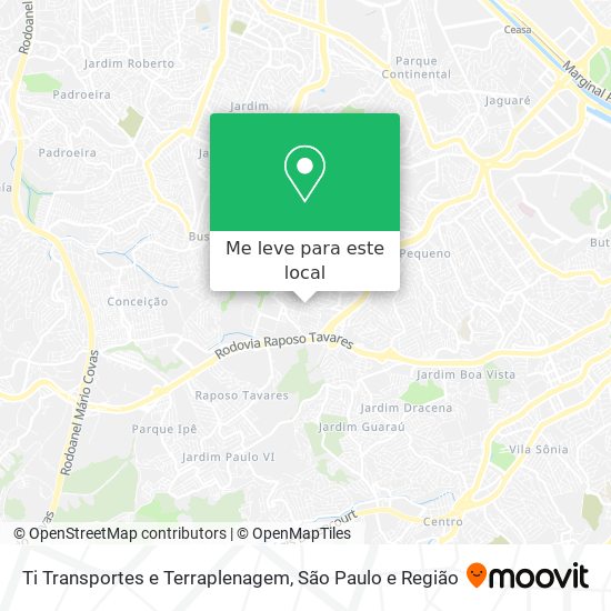 Ti Transportes e Terraplenagem mapa