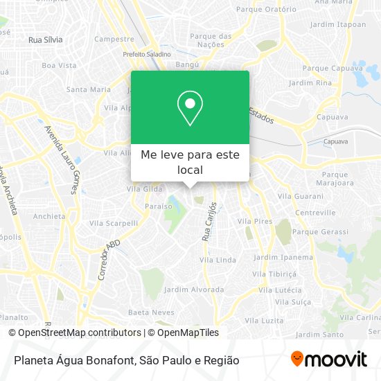 Planeta Água Bonafont mapa