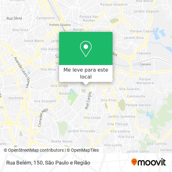 Rua Belém, 150 mapa