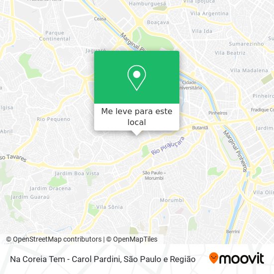 Na Coreia Tem - Carol Pardini mapa
