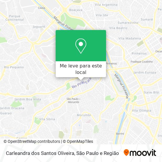 Carleandra dos Santos Oliveira mapa