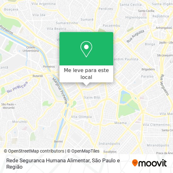 Rede Seguranca Humana Alimentar mapa