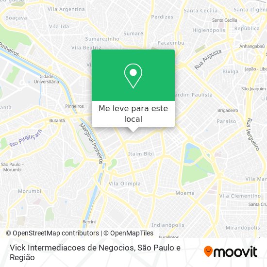 Vick Intermediacoes de Negocios mapa