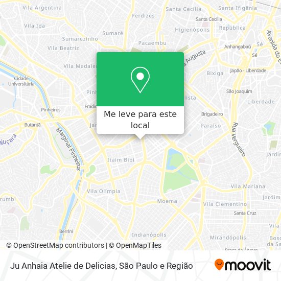 Ju Anhaia Atelie de Delicias mapa