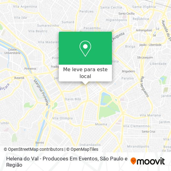 Helena do Val - Producoes Em Eventos mapa