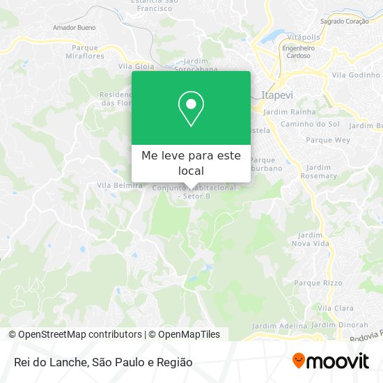 Rei do Lanche mapa
