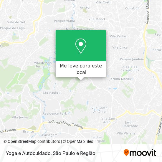 Yoga e Autocuidado mapa