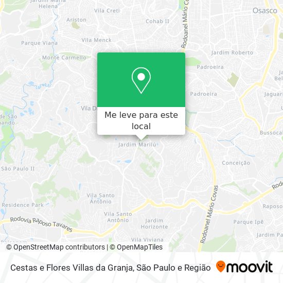 Cestas e Flores Villas da Granja mapa