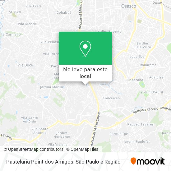 Pastelaria Point dos Amigos mapa