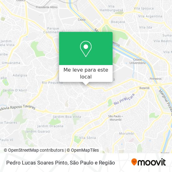 Pedro Lucas Soares Pinto mapa
