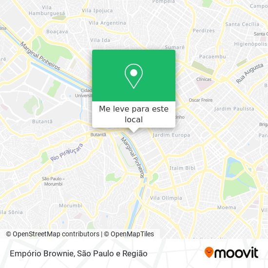 Empório Brownie mapa