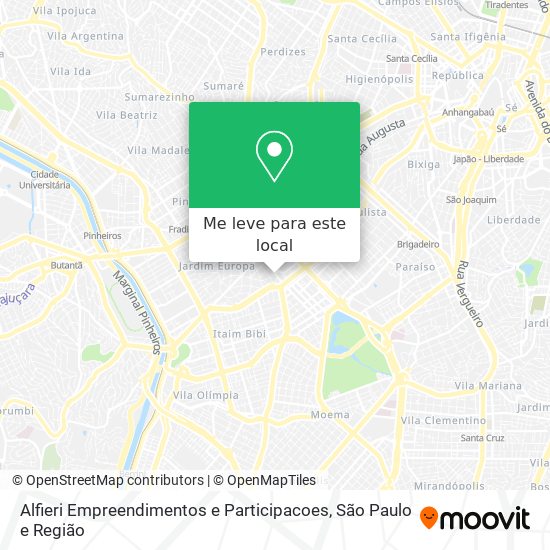 Alfieri Empreendimentos e Participacoes mapa