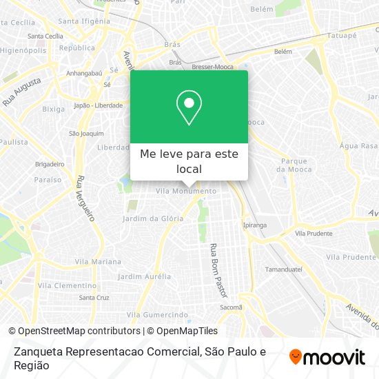 Zanqueta Representacao Comercial mapa