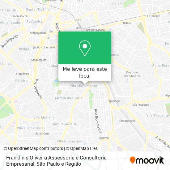 Franklin e Oliveira Assessoria e Consultoria Empresarial mapa