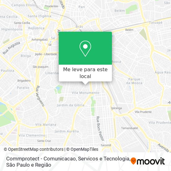 Commprotect - Comunicacao, Servicos e Tecnologia mapa