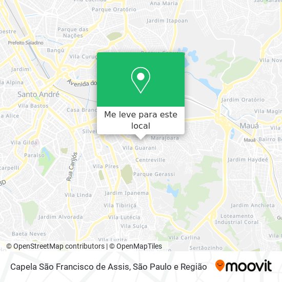 Capela São Francisco de Assis mapa