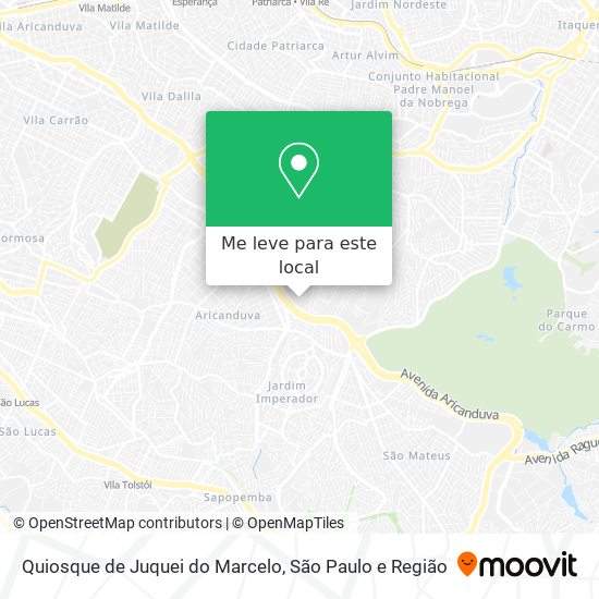 Quiosque de Juquei do Marcelo mapa