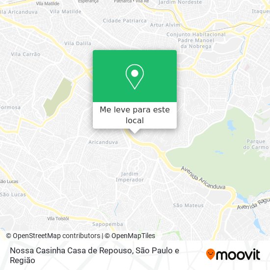 Nossa Casinha Casa de Repouso mapa