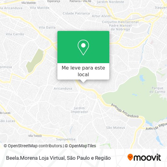 Beela.Morena Loja Virtual mapa