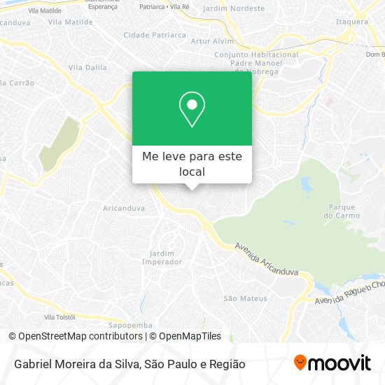 Gabriel Moreira da Silva mapa