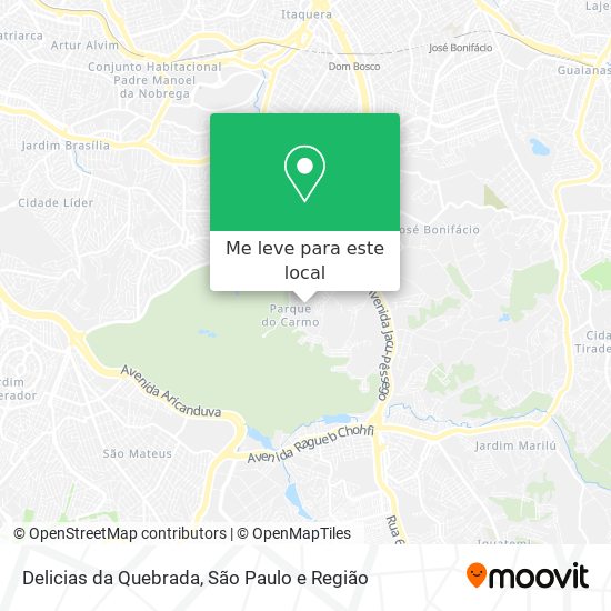 Delicias da Quebrada mapa