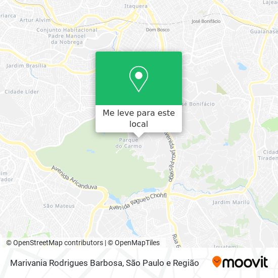 Marivania Rodrigues Barbosa mapa